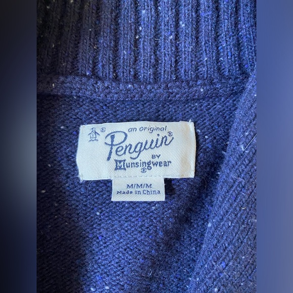 Original Penguin Navy Cardigan - Medium - Picture 2 of 3